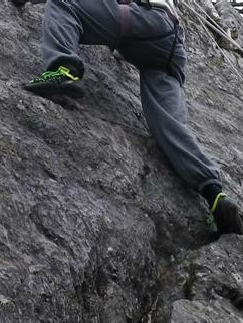 Rock shoes add to the climbing experience espoecially on Lake District slate.